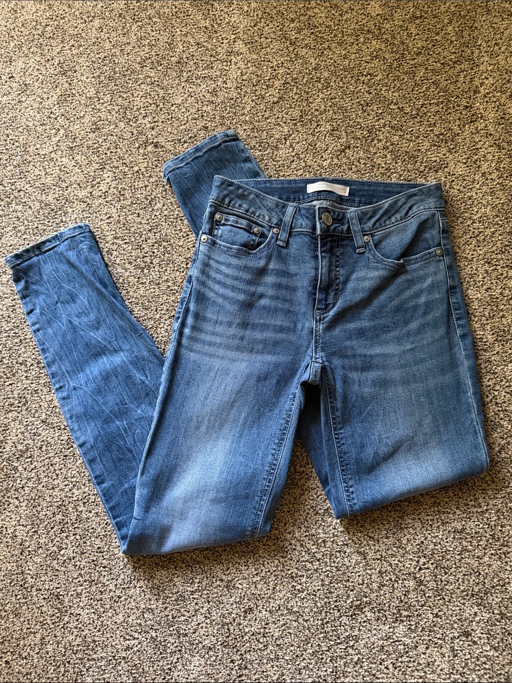 LC Lauren Conrad Midwash Blue Skinny Jeans, Women’s Size 4